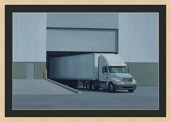 Truck Loading At Warehouse