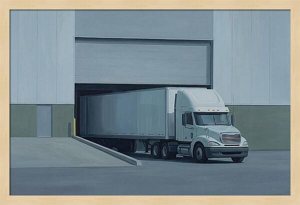 Truck Loading At Warehouse