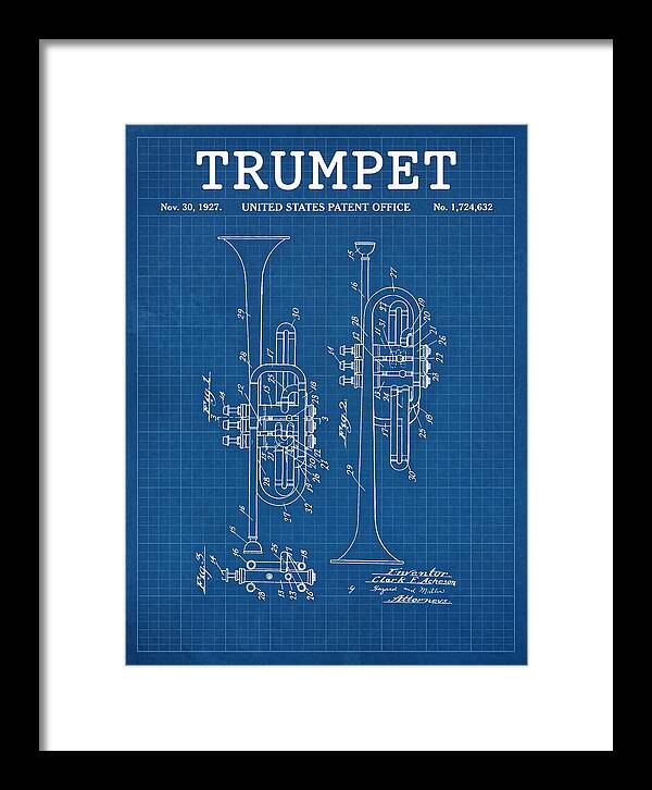 Trumpet Blueprint Patent Us1724632a