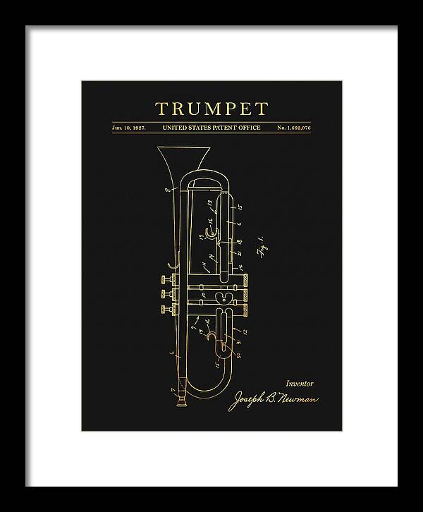 Trumpet Gold Patent Us1662076a