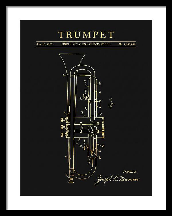 Trumpet Gold Patent Us1662076a