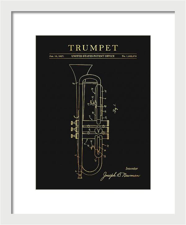 Trumpet Gold Patent Us1662076a