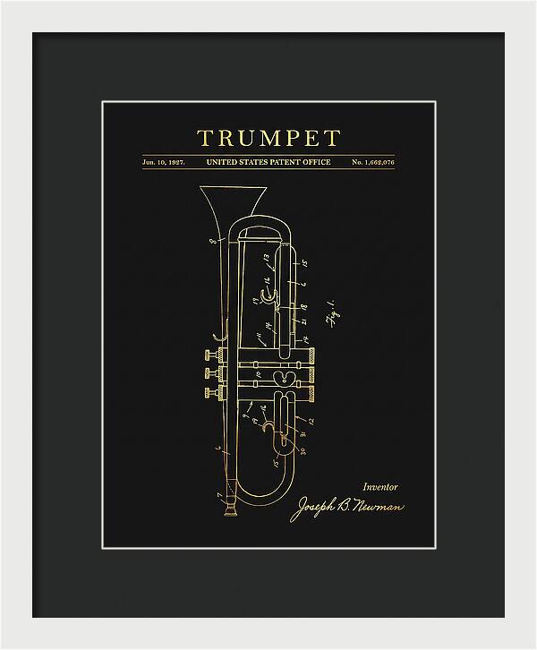 Trumpet Gold Patent Us1662076a