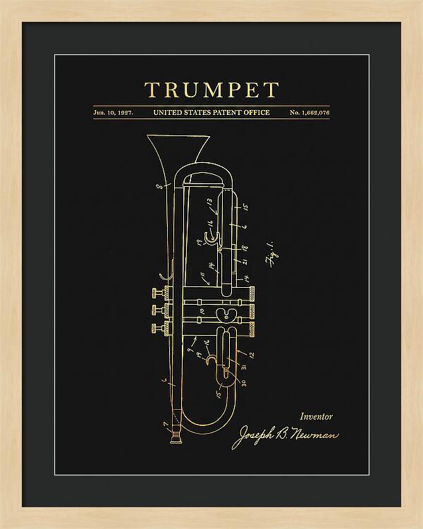 Trumpet Gold Patent Us1662076a
