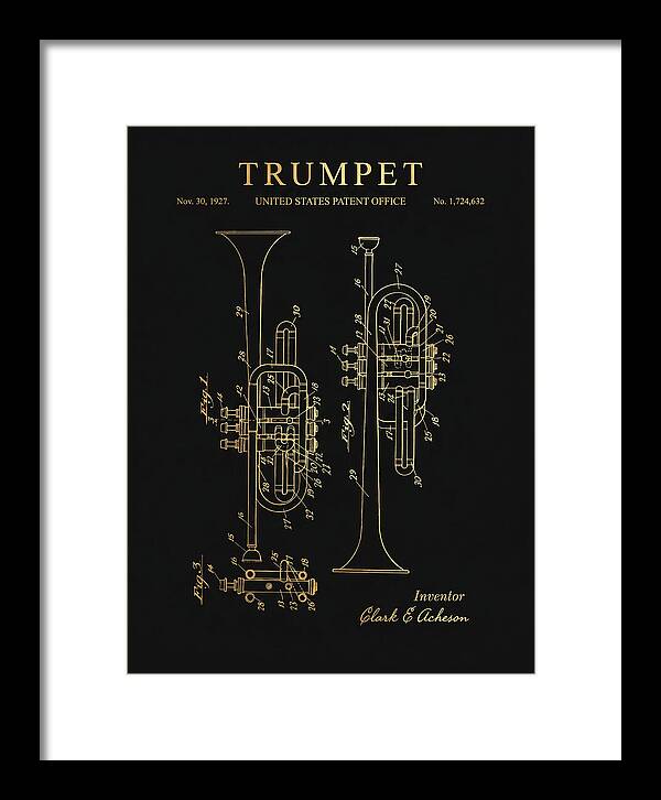 Trumpet Gold Patent Us1724632a