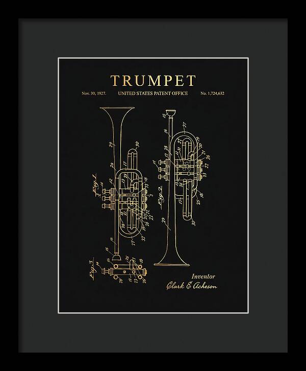 Trumpet Gold Patent Us1724632a