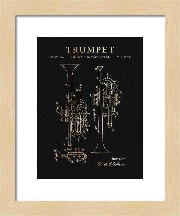 Trumpet Gold Patent Us1724632a
