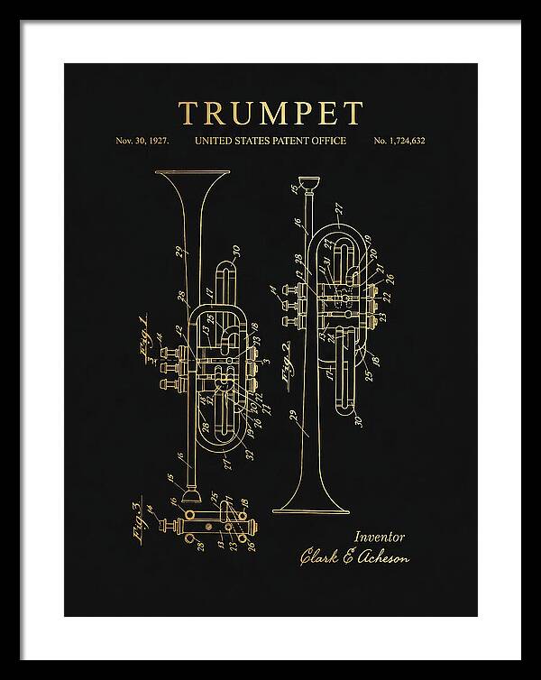 Trumpet Gold Patent Us1724632a