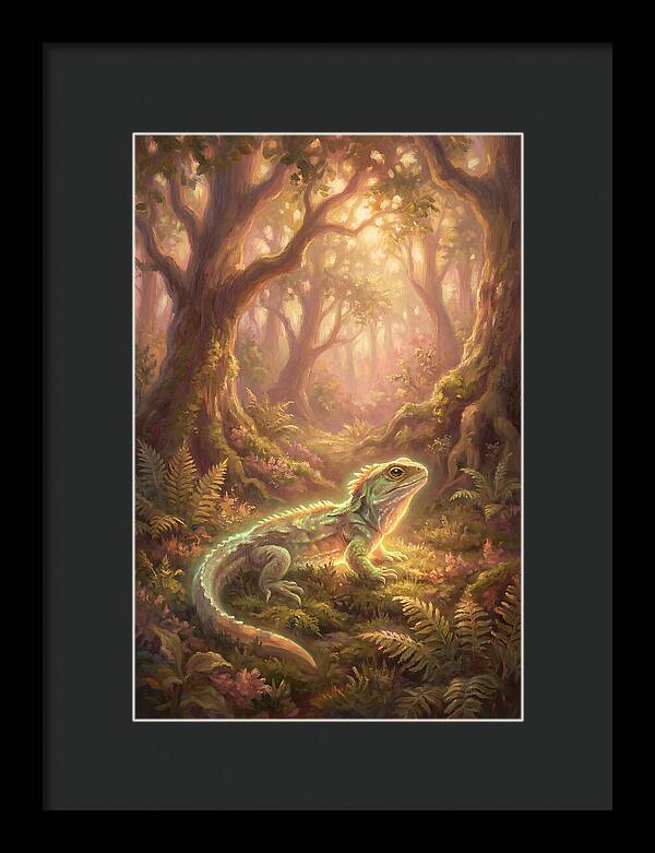 Tuatara In Enchanted Forest