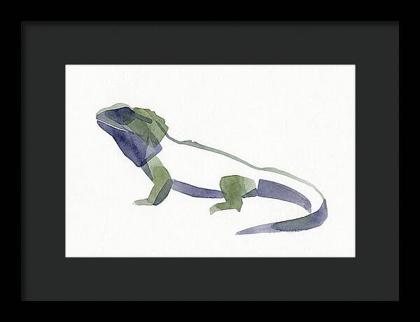 Tuatara In Watercolor Style