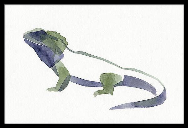 Tuatara In Watercolor Style