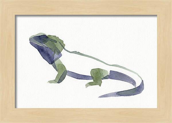 Tuatara In Watercolor Style