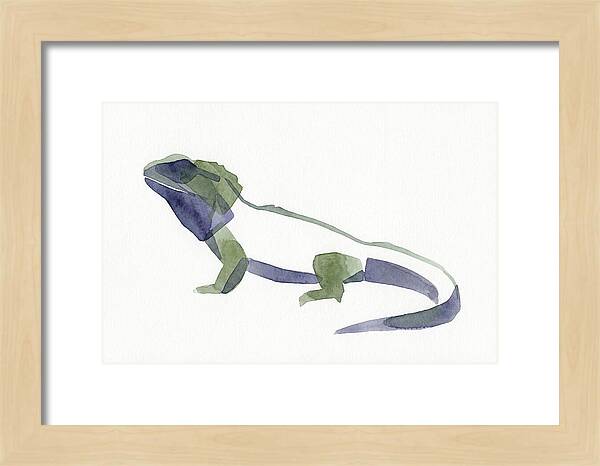 Tuatara In Watercolor Style