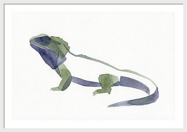 Tuatara In Watercolor Style
