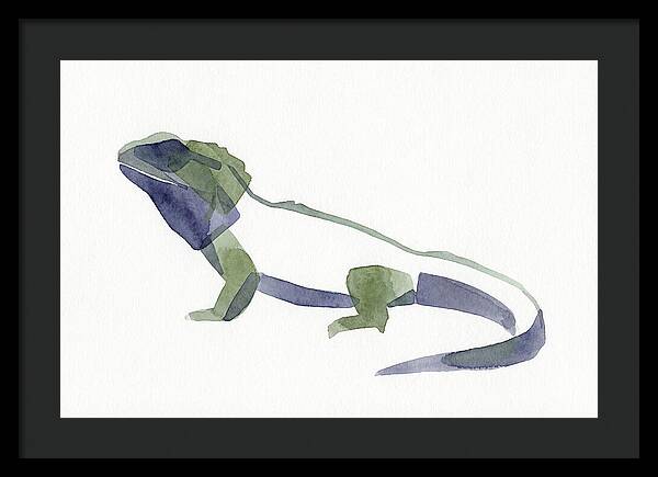 Tuatara In Watercolor Style