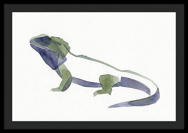 Tuatara In Watercolor Style