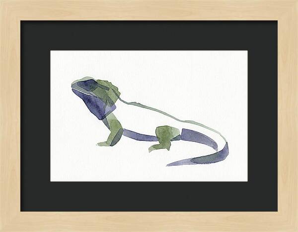 Tuatara In Watercolor Style