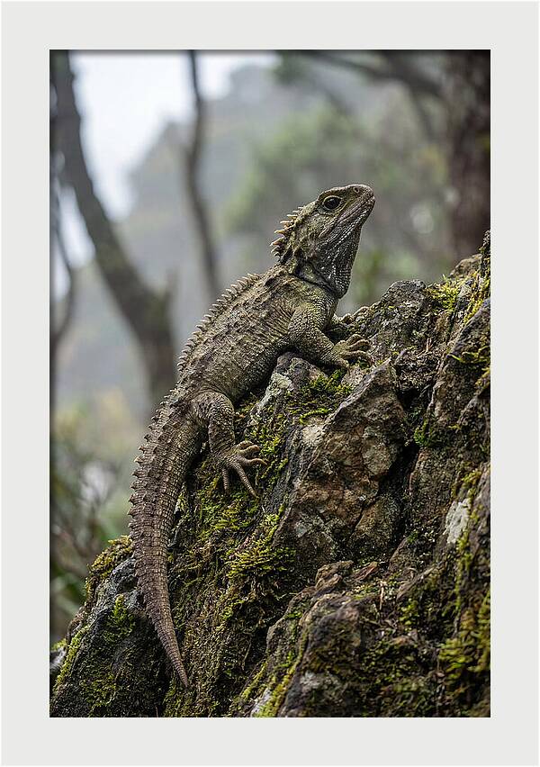 Tuatara On Rocky Outcrop