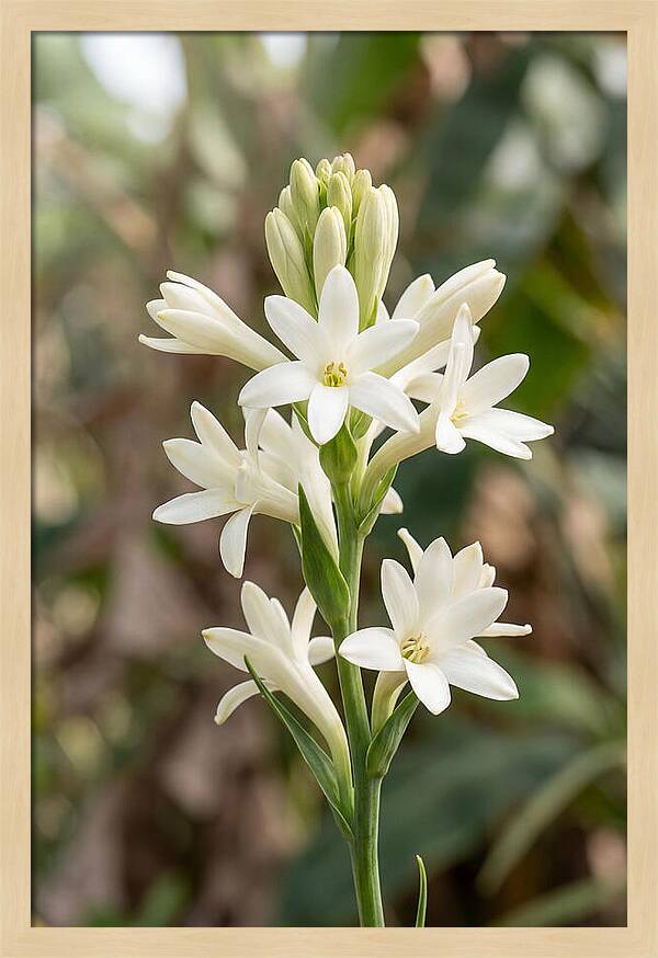 Tuberose Blooms In Full Glory