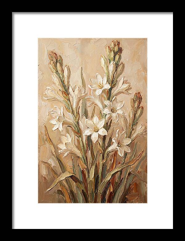 Tuberose Blossoms In Bloom