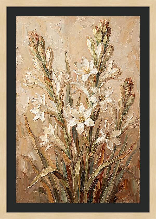 Tuberose Blossoms In Bloom