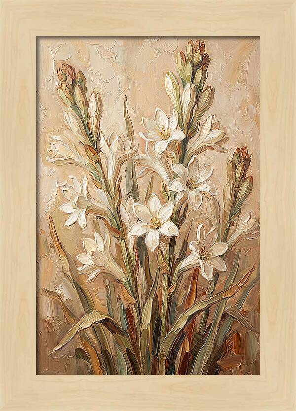 Tuberose Blossoms In Bloom