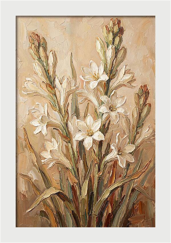 Tuberose Blossoms In Bloom