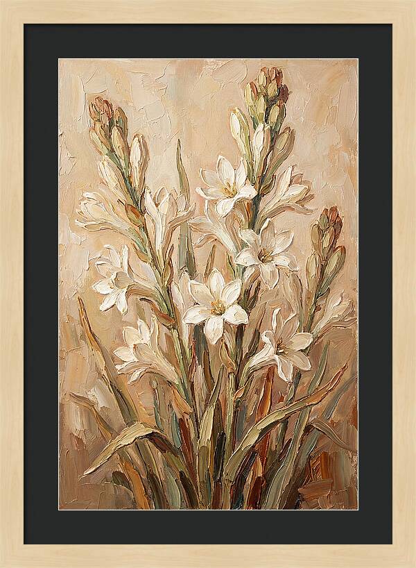 Tuberose Blossoms In Bloom