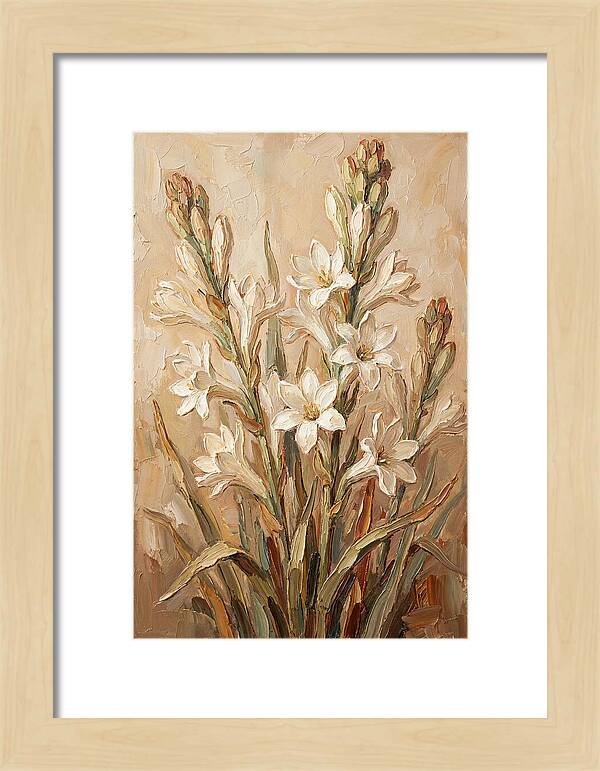 Tuberose Blossoms In Bloom
