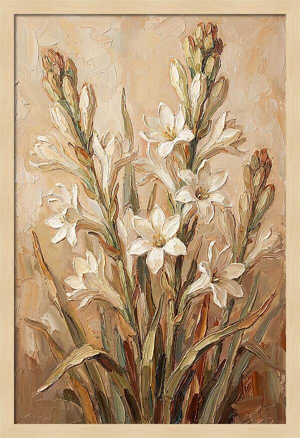 Tuberose Blossoms In Bloom