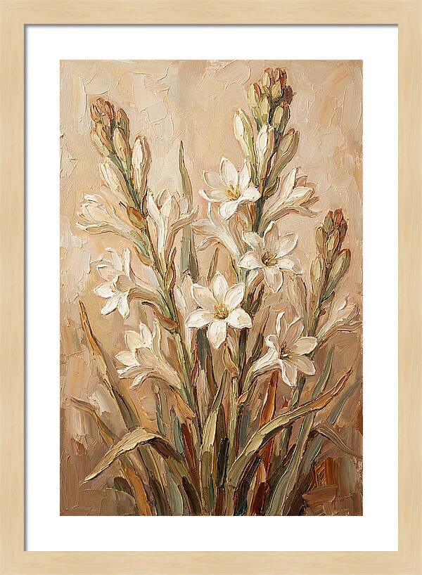 Tuberose Blossoms In Bloom