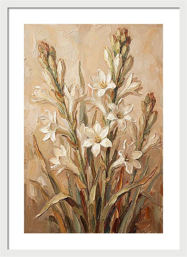 Tuberose Blossoms In Bloom