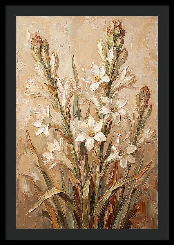 Tuberose Blossoms In Bloom