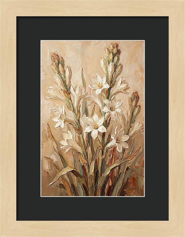 Tuberose Blossoms In Bloom