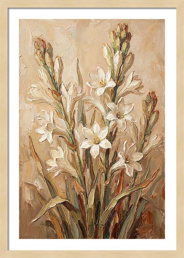 Tuberose Blossoms In Bloom