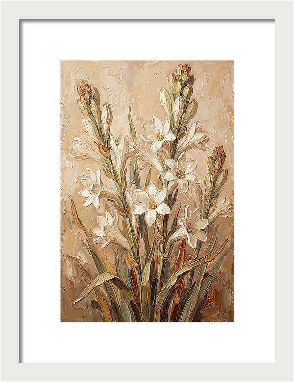 Tuberose Blossoms In Bloom