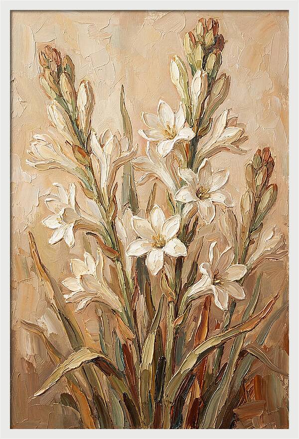 Tuberose Blossoms In Bloom
