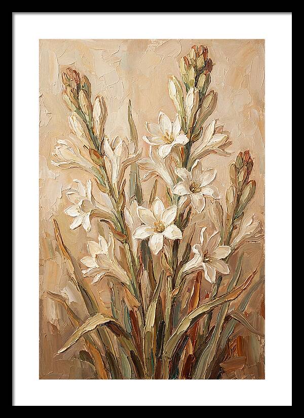 Tuberose Blossoms In Bloom