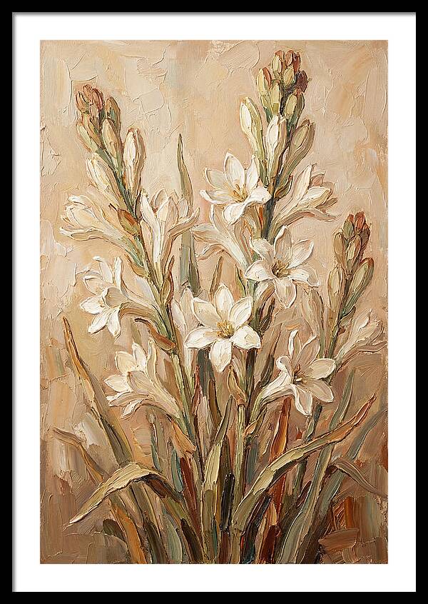 Tuberose Blossoms In Bloom