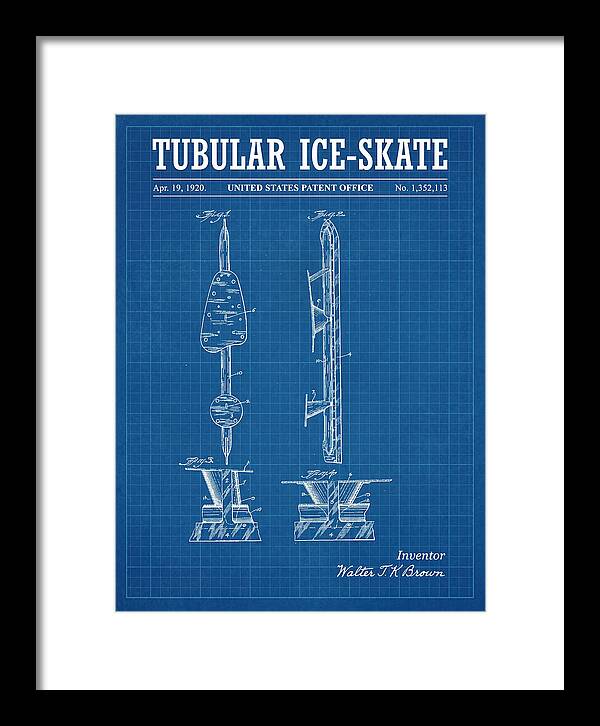 Tubular Ice Skate Blueprint Patent Us1352113a