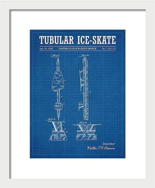 Tubular Ice Skate Blueprint Patent Us1352113a