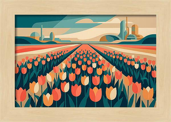 Tulip Fields In Bloom