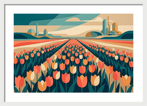 Tulip Fields In Bloom