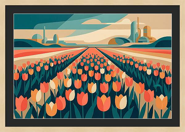 Tulip Fields In Bloom