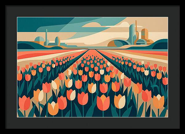 Tulip Fields In Bloom