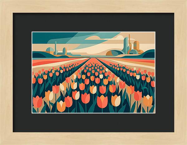 Tulip Fields In Bloom