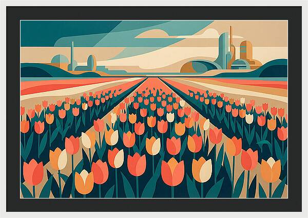 Tulip Fields In Bloom