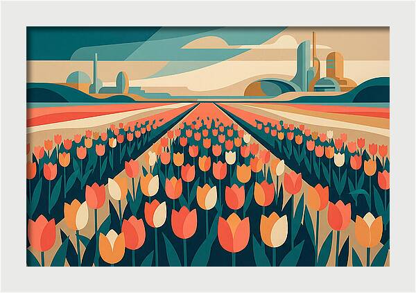 Tulip Fields In Bloom