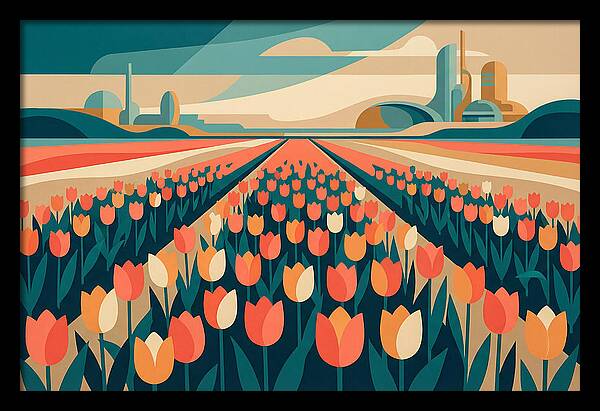 Tulip Fields In Bloom