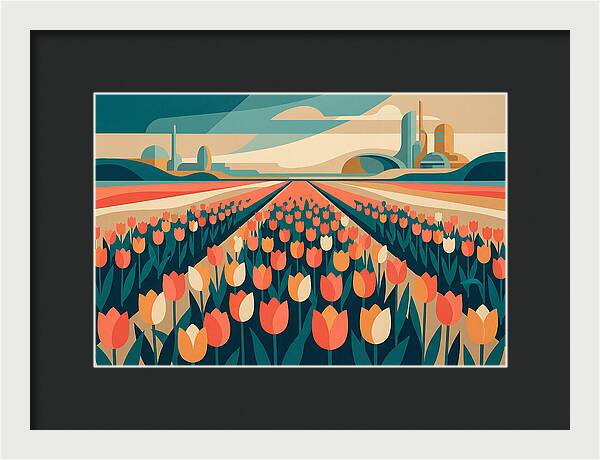 Tulip Fields In Bloom